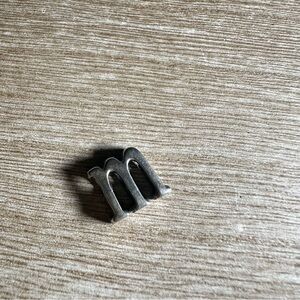 Sterling Silver 'M' Letter pendant